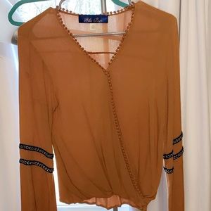Francescas boho orange blouse